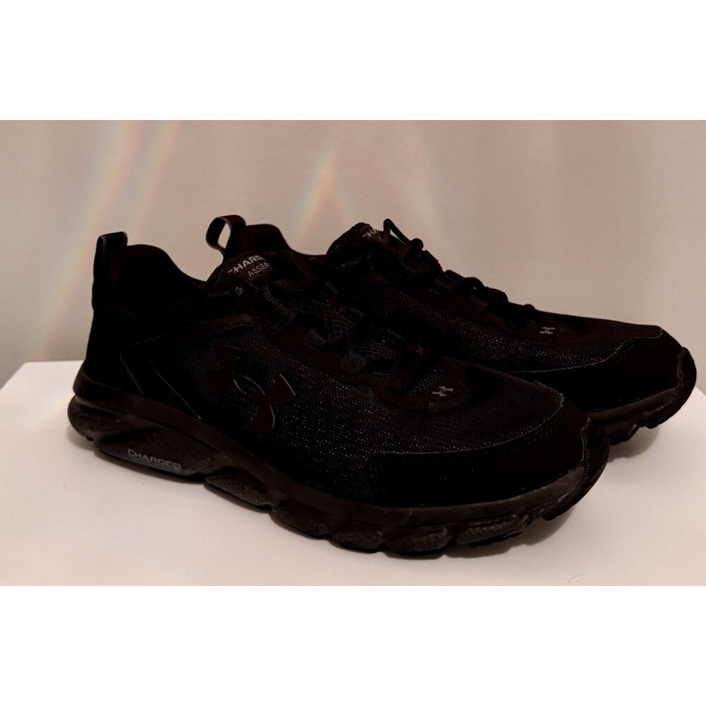 Under Armour Charged Assert 9 Athletic Sneakers Men Black Mesh - 8